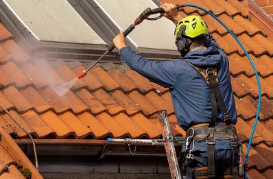 Démoussage et hydrofuge de toiture à Douchapt